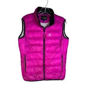 Montura Puffer Vest Womens Large Fuchsia Full Zip Front‎ Pocket